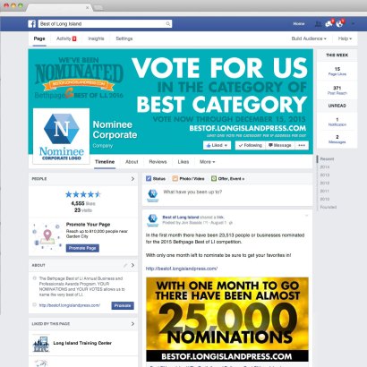 facebook social cover to promote nomination