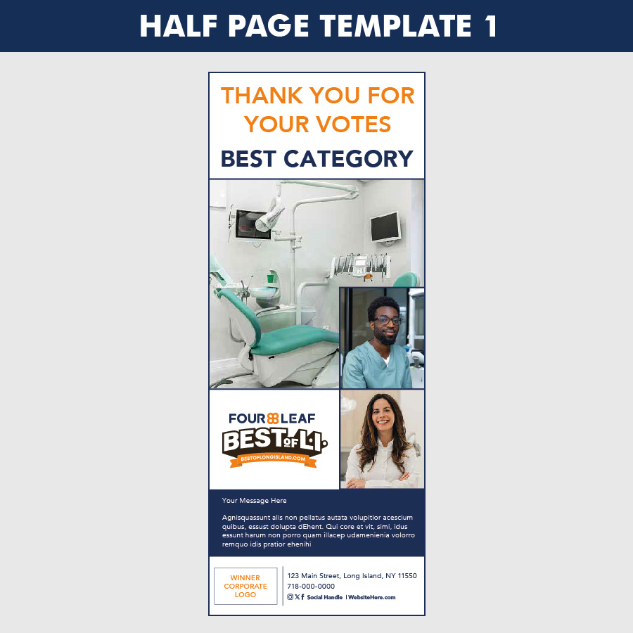 half page template 1