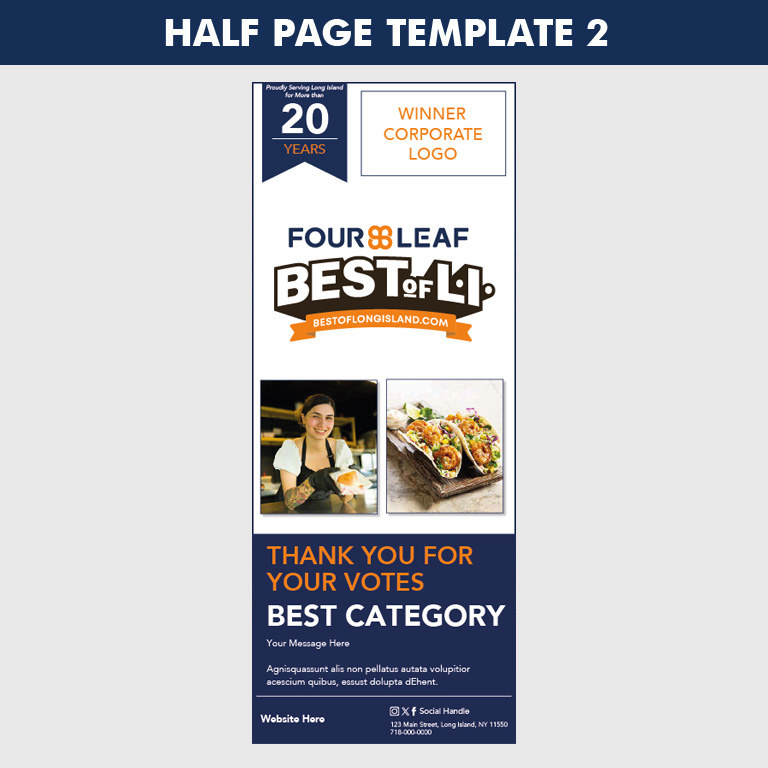 half page template 2