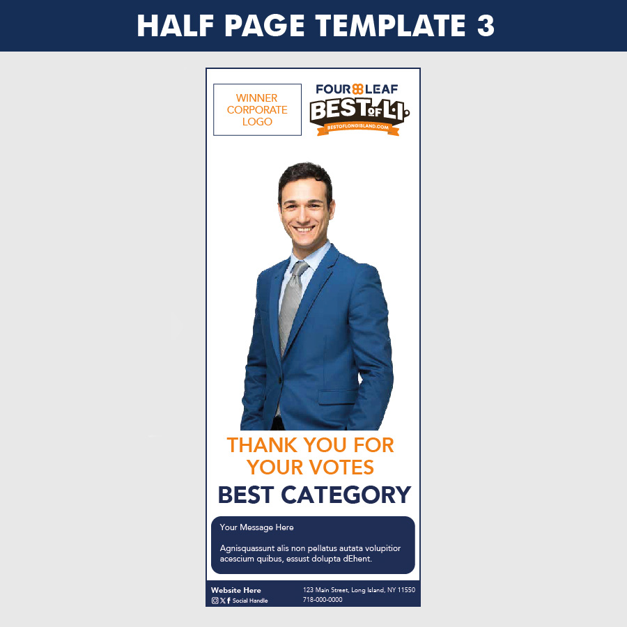 half page template 3