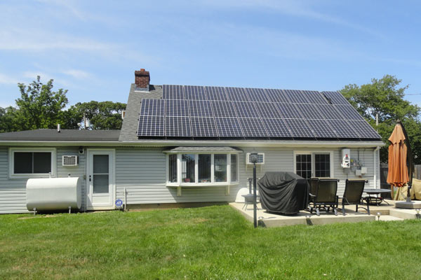 long island house with solar