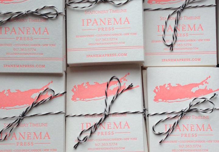 ipanema press stationery timeline