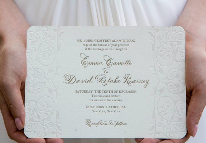 elegant invitation stationery