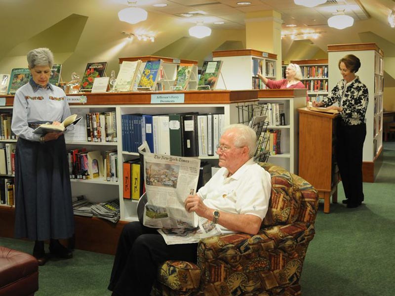 Jefferson's Ferry library