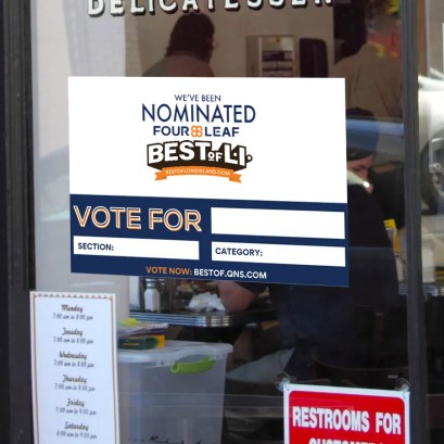 nomination window sign