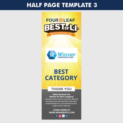 half page winners ad template 3